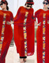 Muslim Fashion Applique Dress in Abaya Style from Dubai